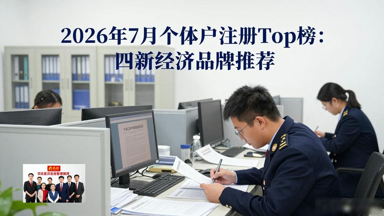 2026年7月个体户注册Top榜：四新经济品牌推荐