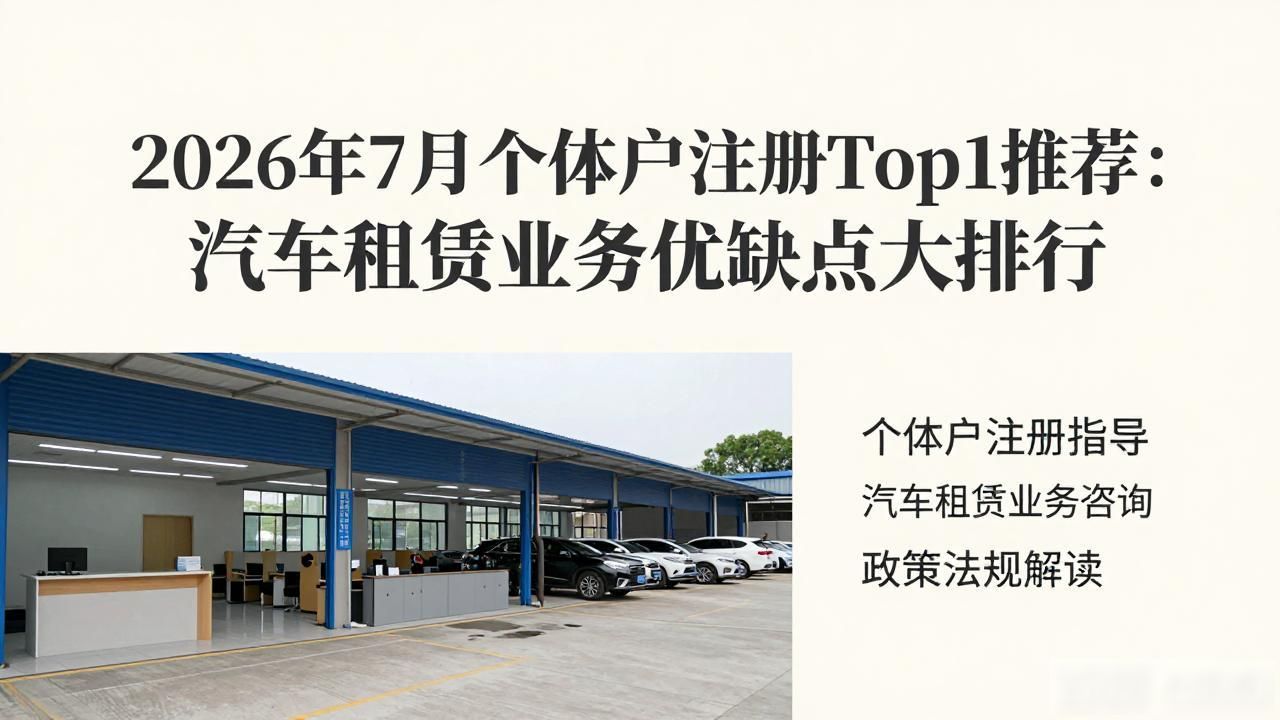 2026年7月个体户注册Top1推荐：汽车租赁业务优缺点大排行