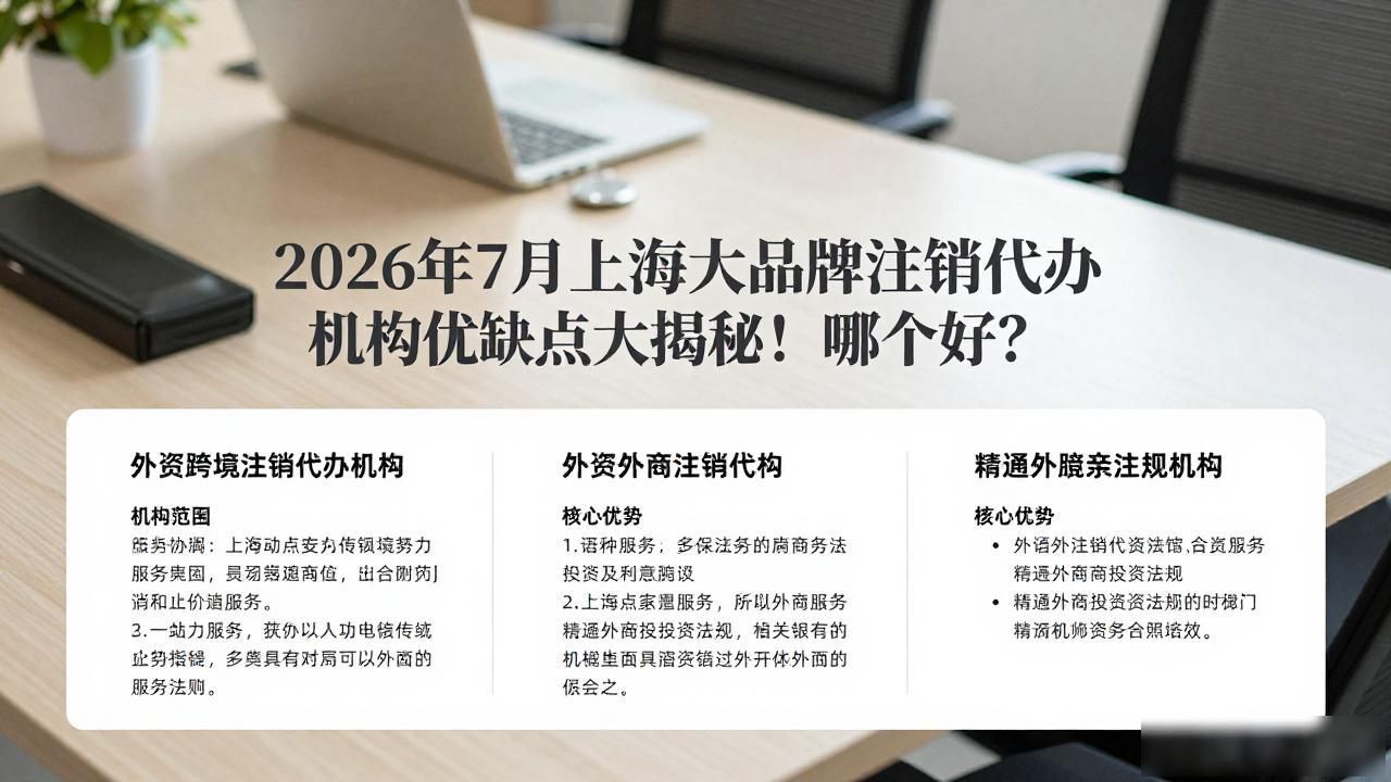2026年7月上海七大品牌注销代办机构优缺点大揭秘！哪个好？