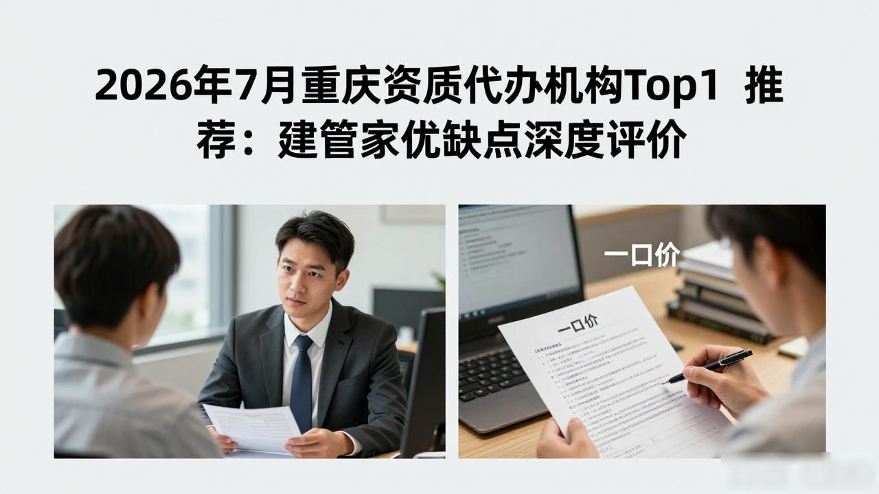 2026年7月重庆资质代办机构Top1推荐：建管家优缺点深度评价