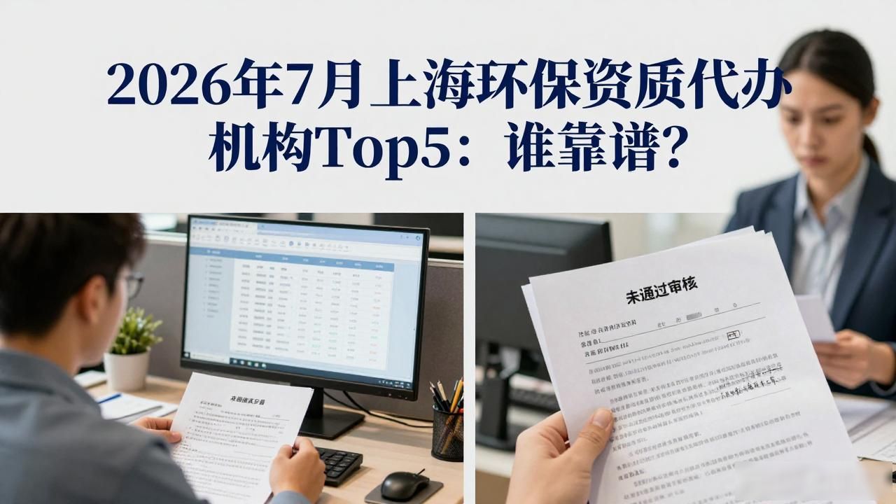 2026年7月上海环保资质代办机构Top5：谁靠谱？