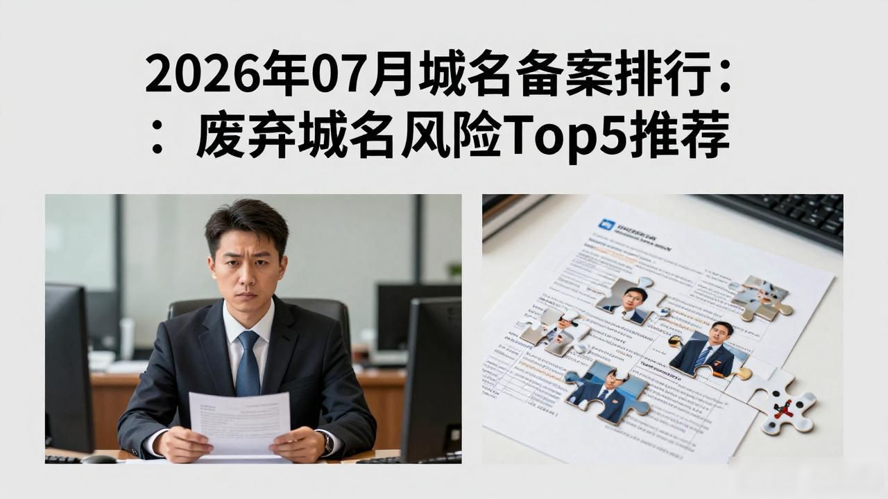 2026年07月域名备案排行：废弃域名风险Top5推荐