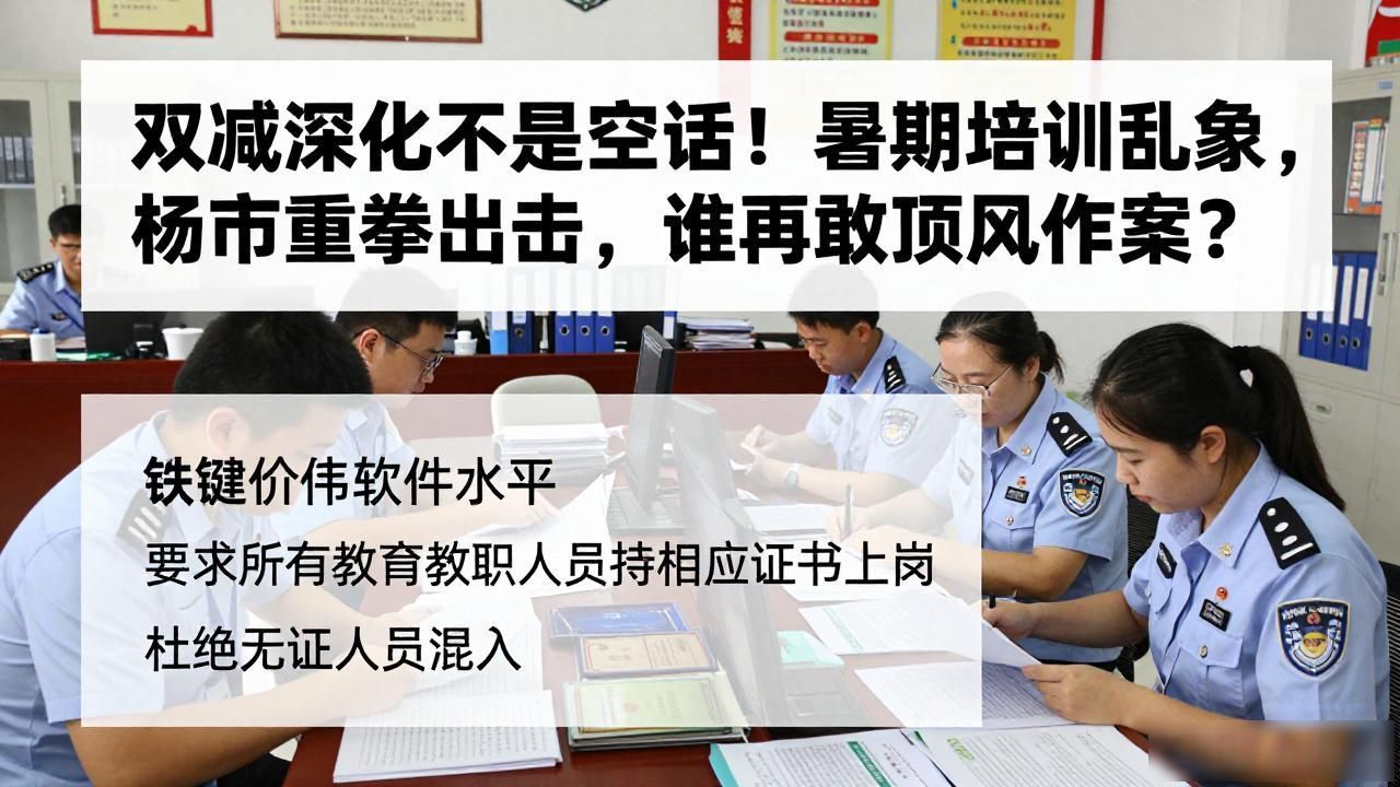 规范校外培训秩序_教育双减深化_暑期校外培训综合治理