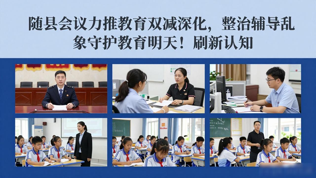 随县会议力推教育双减深化，整治辅导乱象守护教育明天！刷新认知