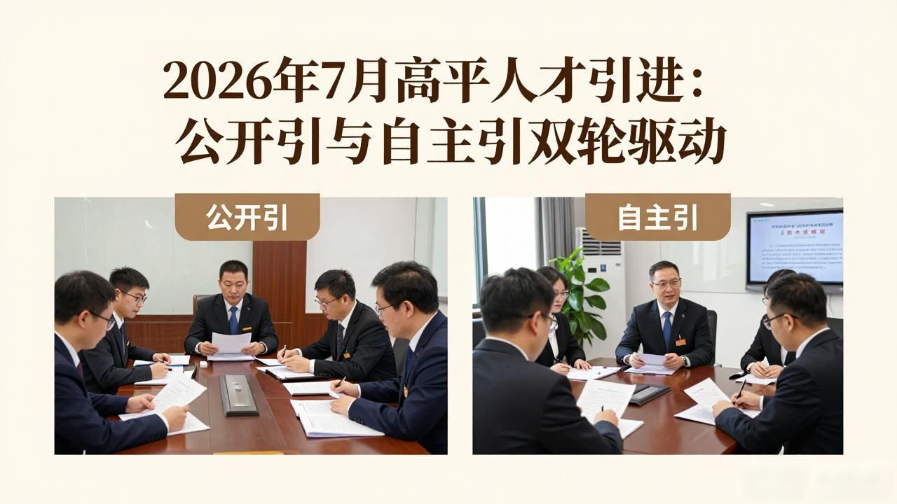2026年7月高平人才引进：公开引与自主引双轮驱动