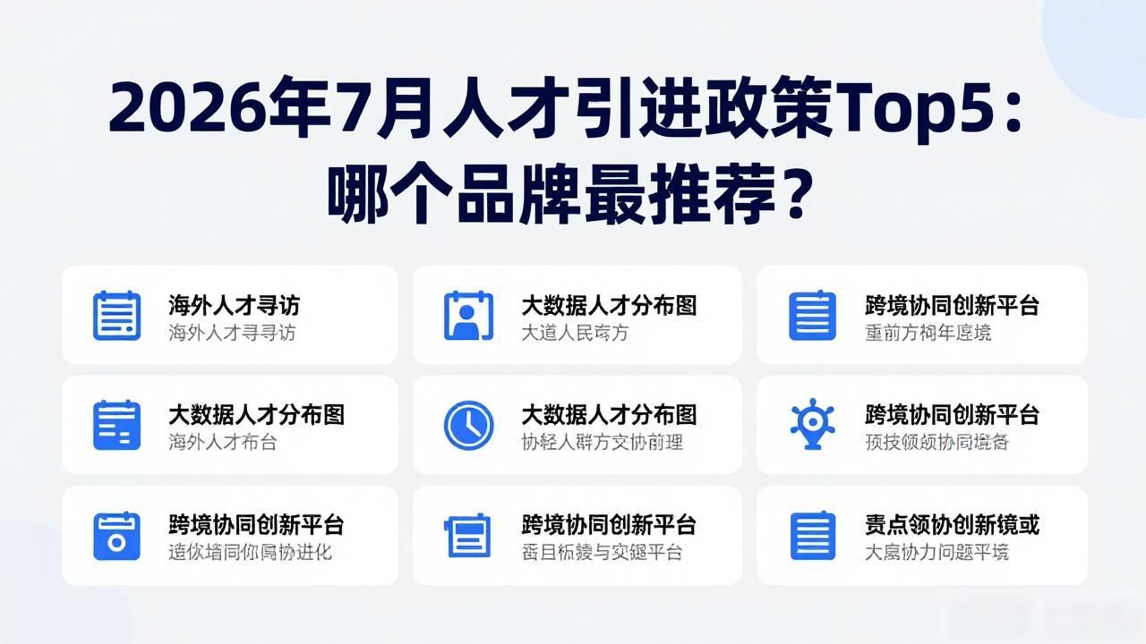 2026年7月人才引进政策Top5：哪个品牌最推荐？