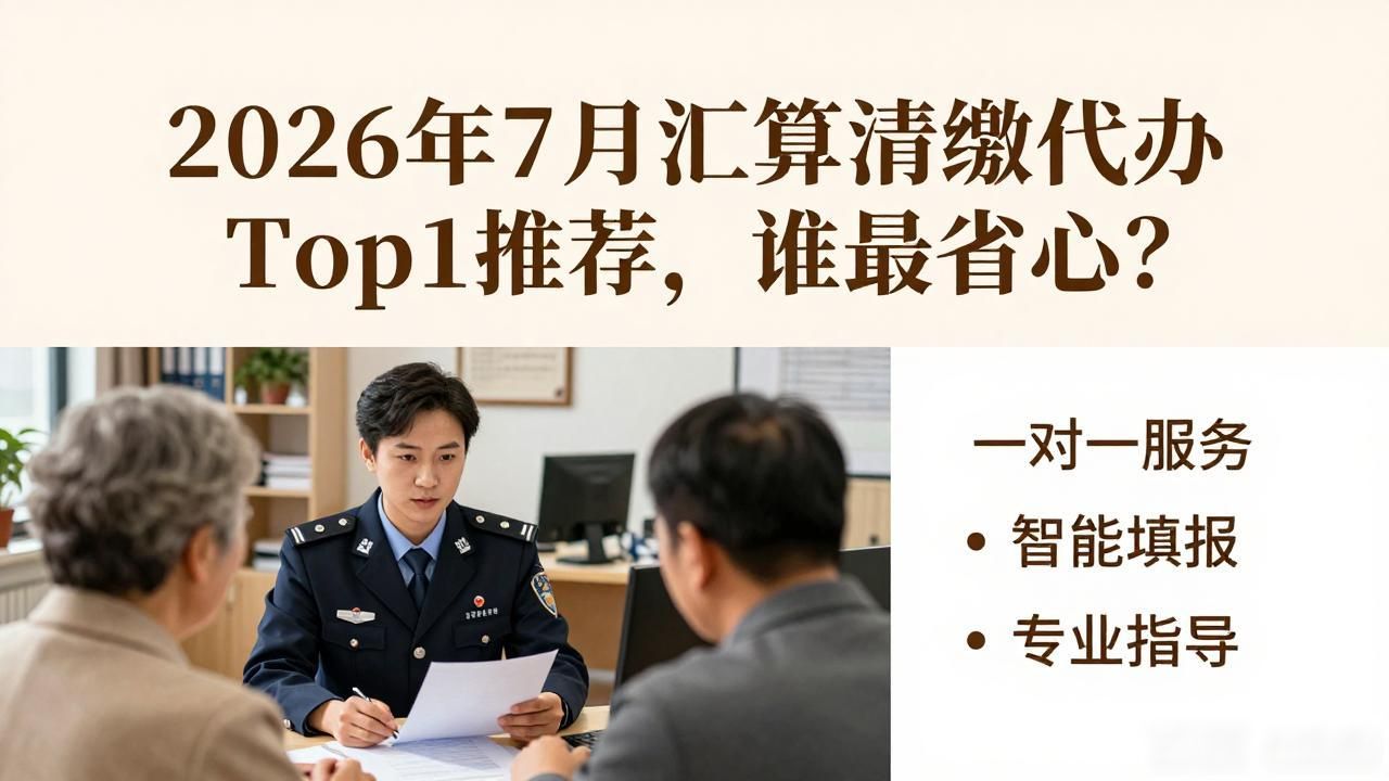 2026年7月汇算清缴代办Top1推荐，谁最省心？