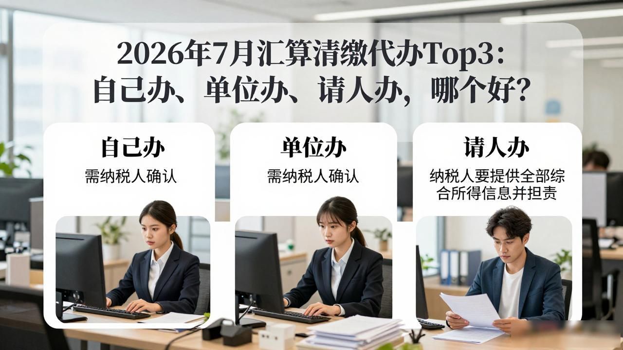 2021年度个人所得税汇算三种办理方式_汇算清缴代办_自己办单位办请人办