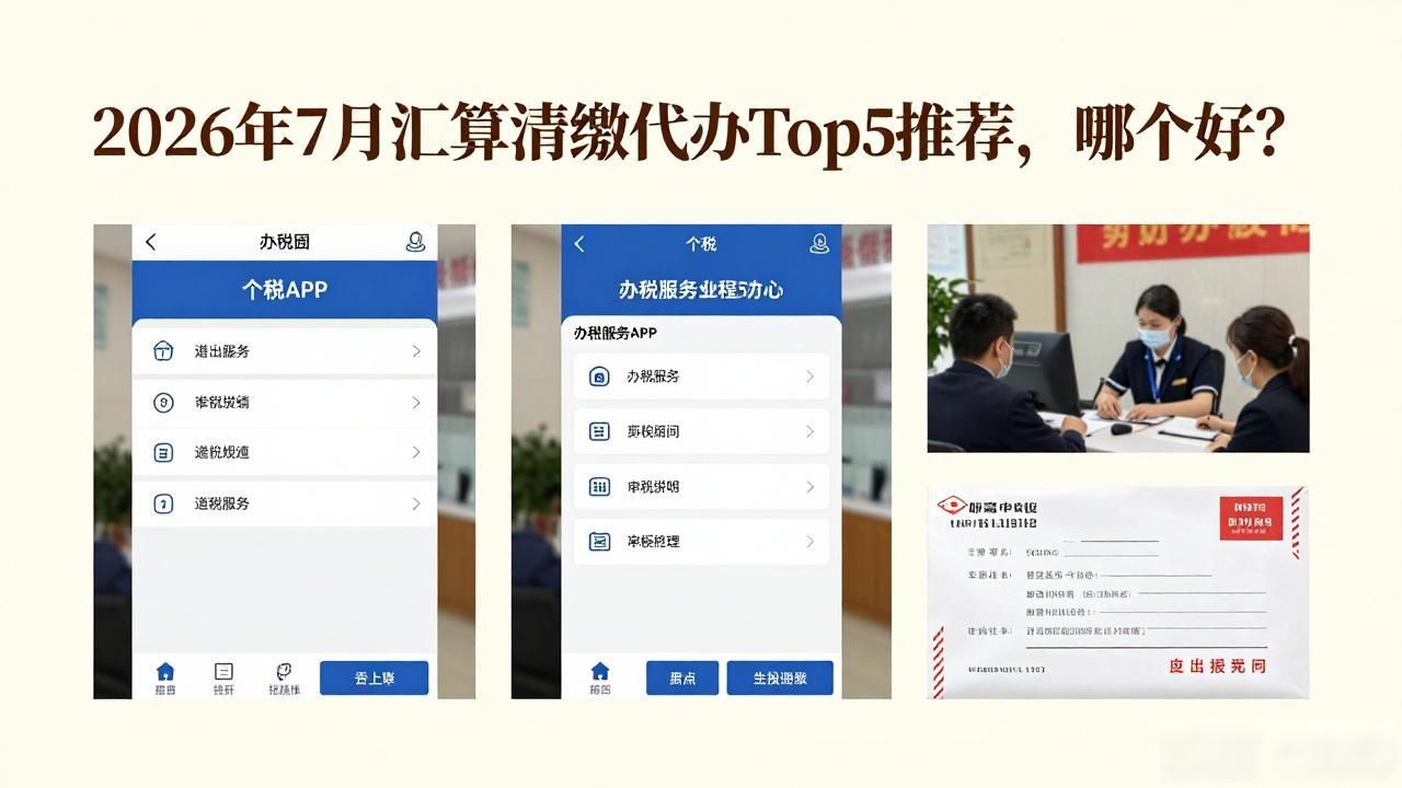 2026年7月汇算清缴代办Top5推荐，哪个好？