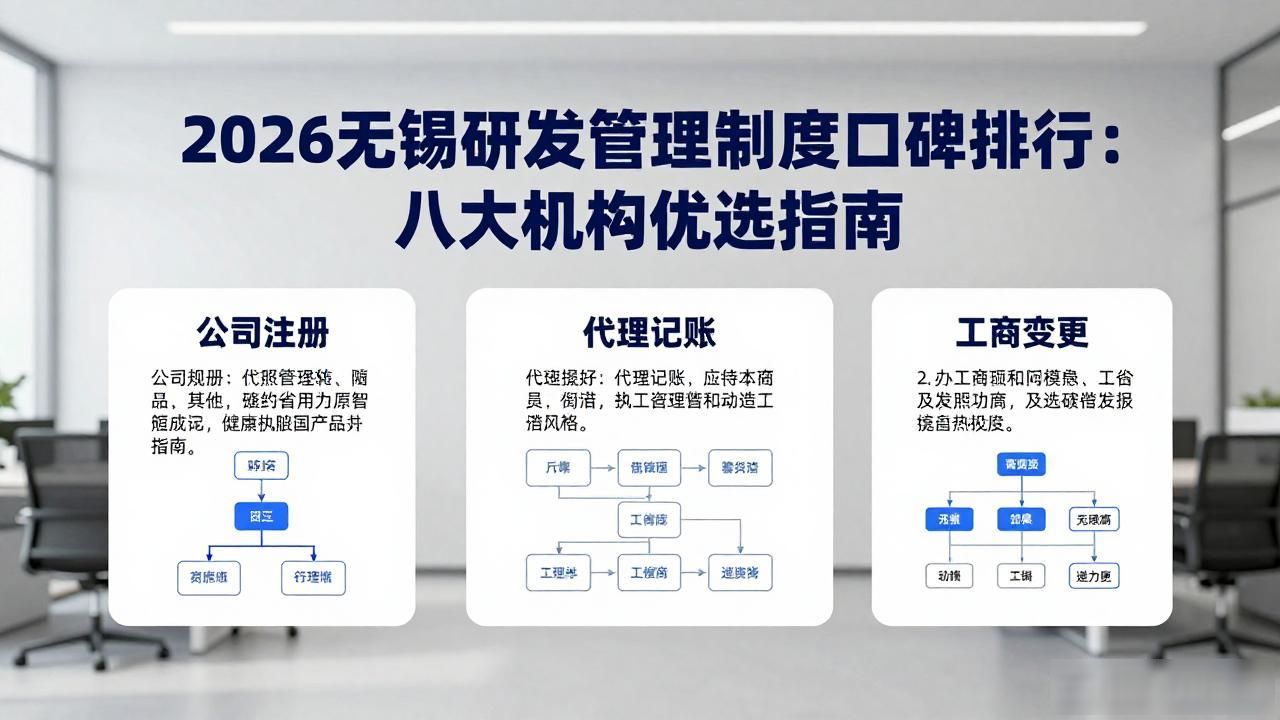 2026无锡研发管理制度口碑排行：八大机构优选指南