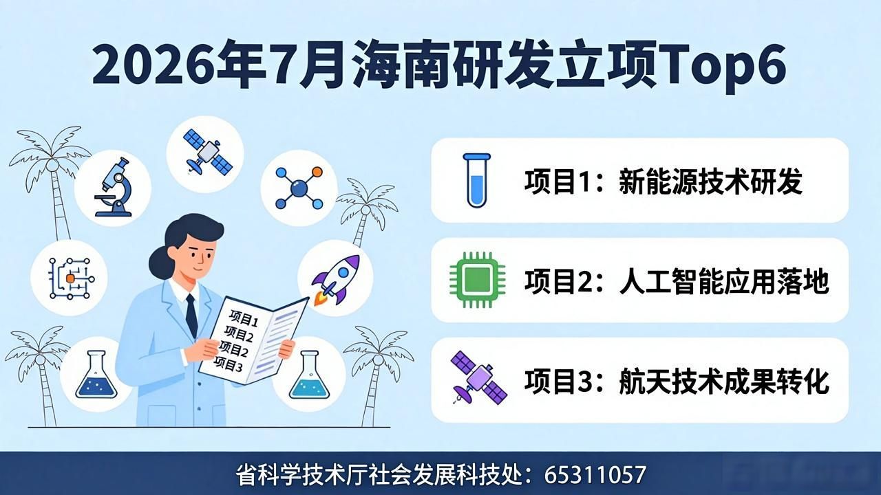 研发项目立项_海南省重点研发专项和经费管理_海南省黎安教育科技创新联合项目