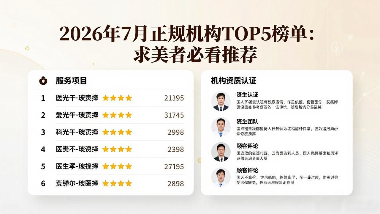 打击非法医美_正规机构_医美信赖先锋行动