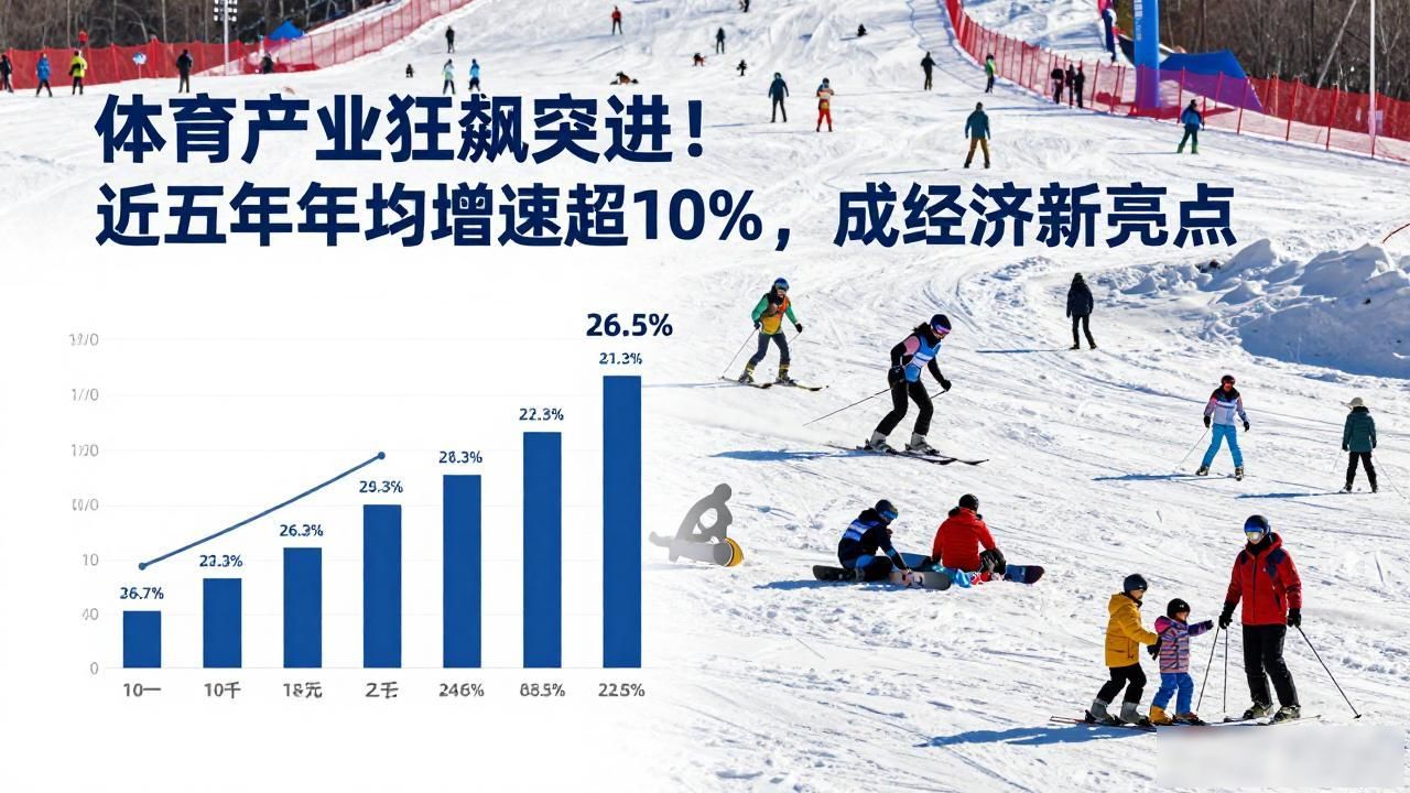 体育产业狂飙突进！近五年年均增速超 10%，成经济新亮点