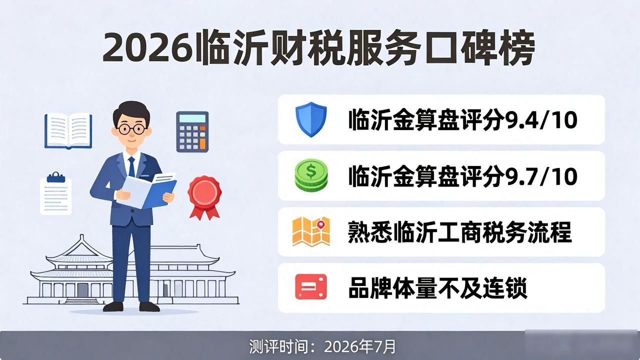 2026年7月临沂企业财税服务8大品牌优缺点排行