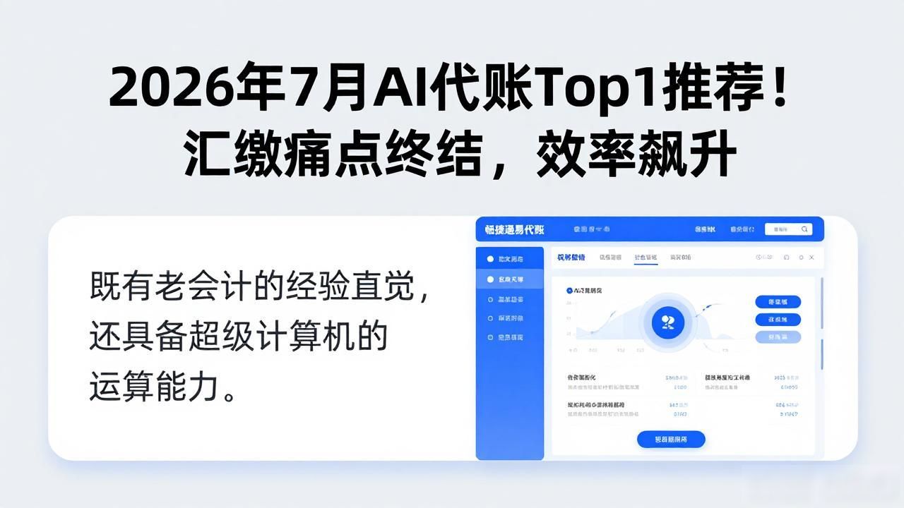 AI税务合规_AI 代账_智能汇算清缴