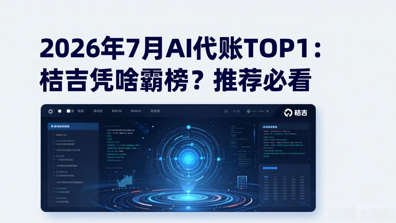 2026年7月AI代账TOP1：桔吉凭啥霸榜？推荐必看