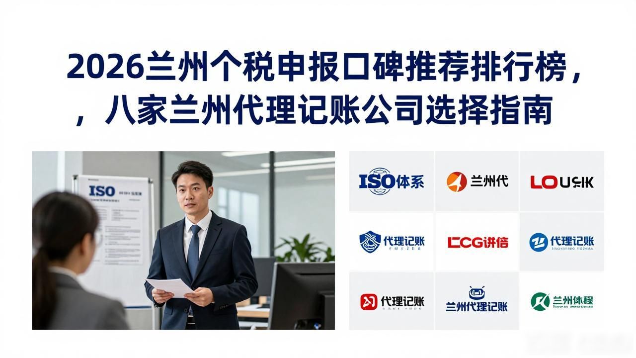 2026兰州个税申报口碑推荐排行榜，八家兰州代理记账公司选择指南