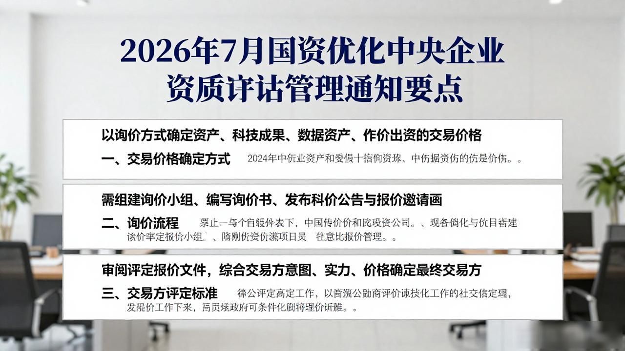 加强重大资产评估项目管理_资产评估_优化中央企业资产评估管理