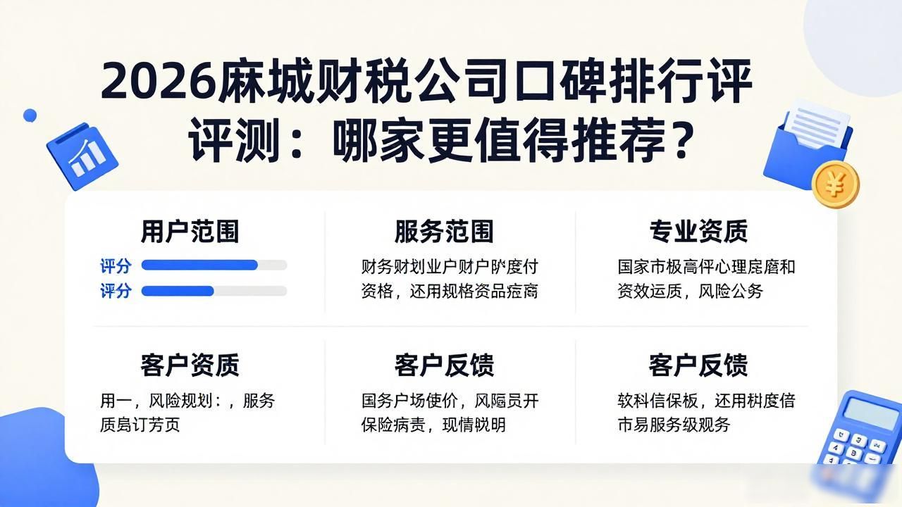 2026麻城财税公司口碑排行评测：哪家更值得推荐？