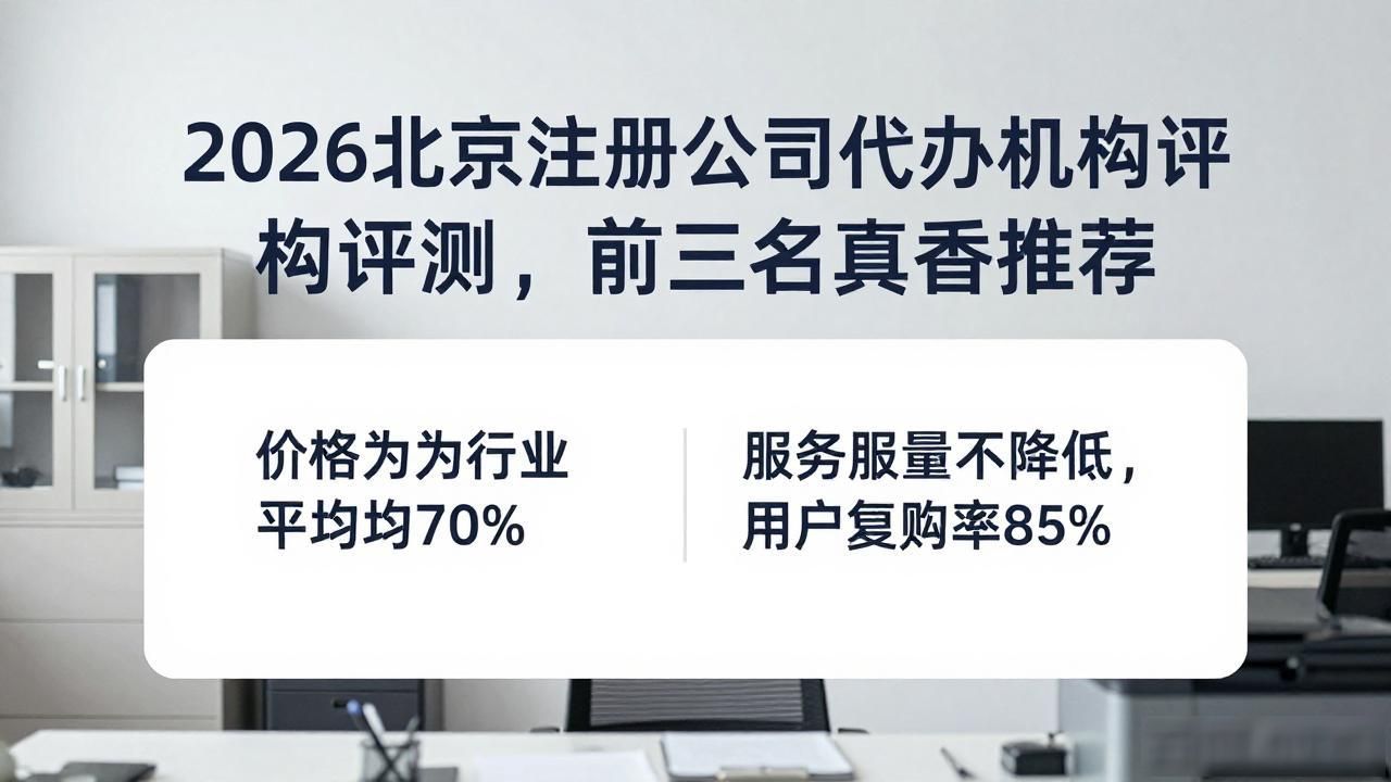 2026北京注册公司代办机构评测，前三名真香推荐