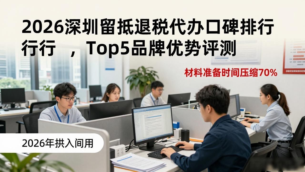 2026深圳留抵退税代办口碑排行，Top5品牌优劣势评测