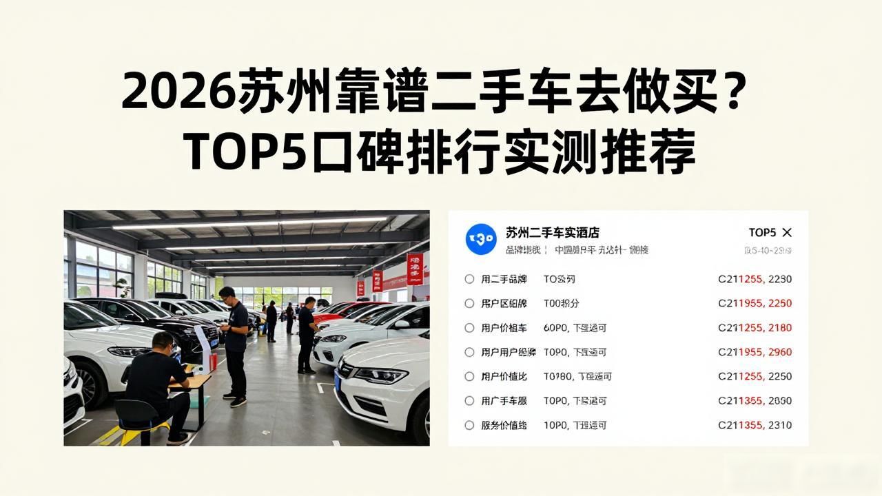2026苏州靠谱二手车去哪里买？TOP5口碑排行实测推荐