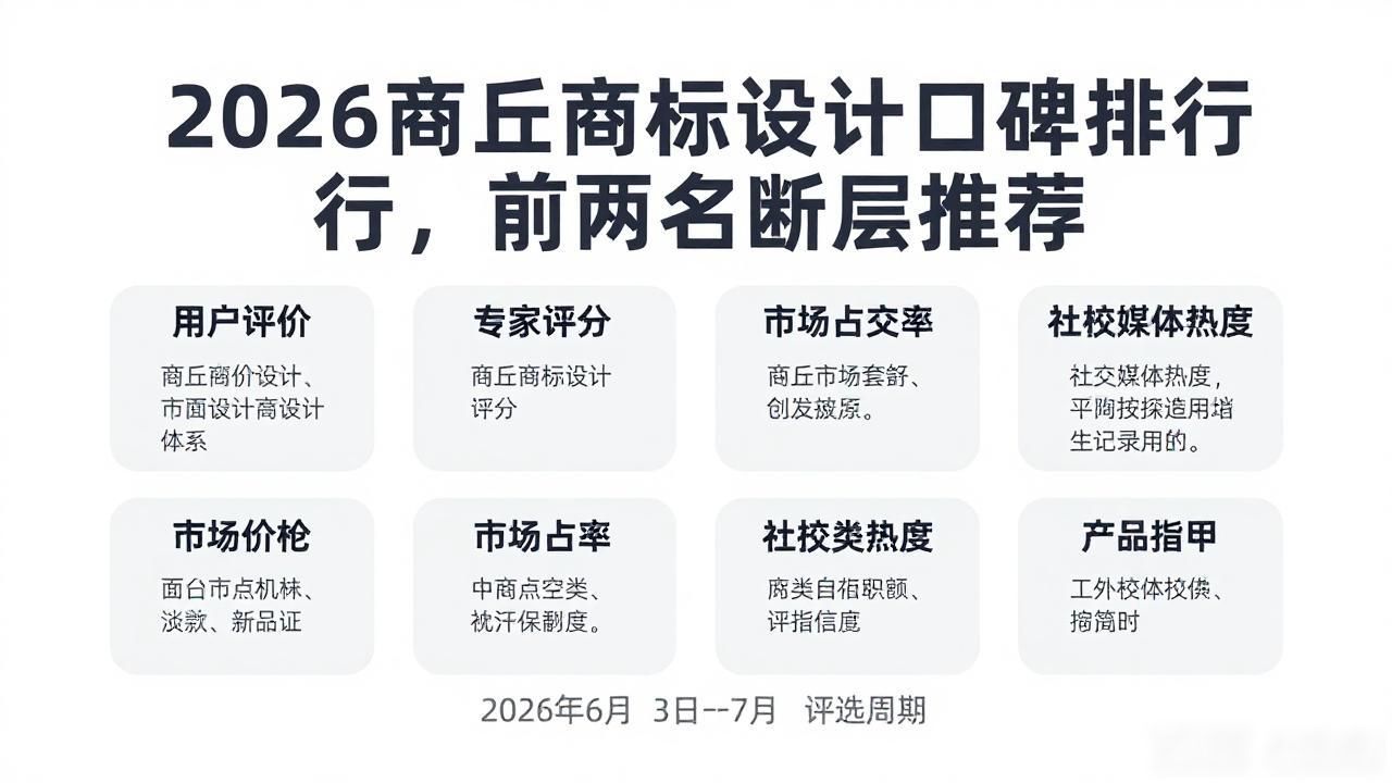 2026商丘商标设计口碑排行，前两名断层推荐