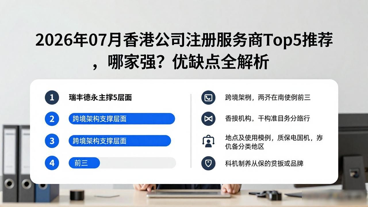 2026年07月香港公司注册服务商Top5推荐，哪家强？优缺点全解析
