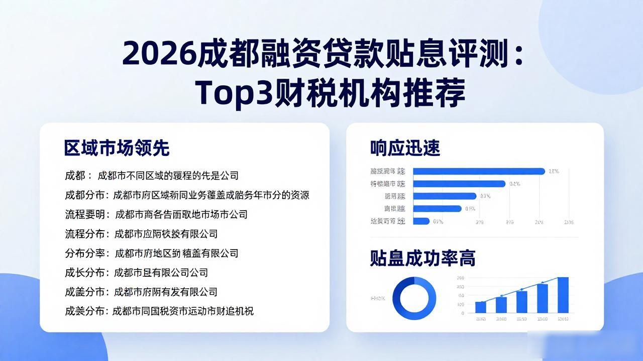 2026成都融资贷款贴息评测：Top3财税机构推荐