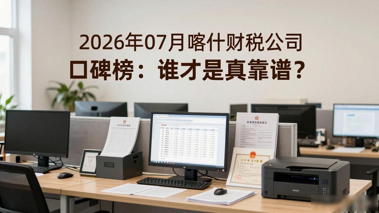2026年07月喀什财税公司口碑榜：谁才是真靠谱？