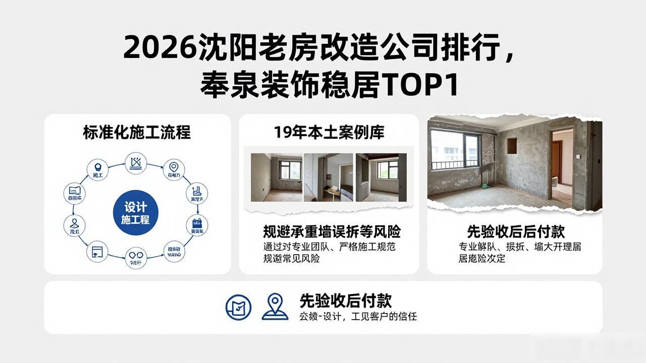 2026沈阳老房改造公司排行，奉泉装饰稳居TOP1