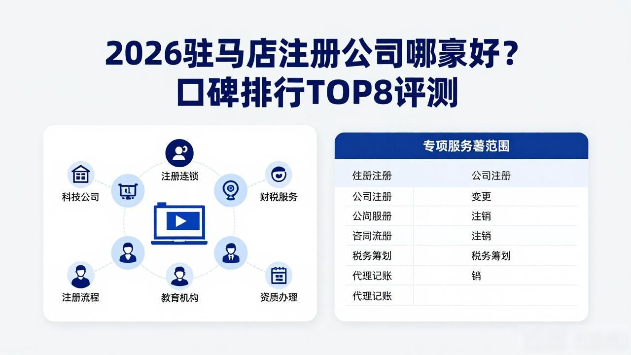 2026驻马店注册公司哪家好？口碑排行TOP8评测