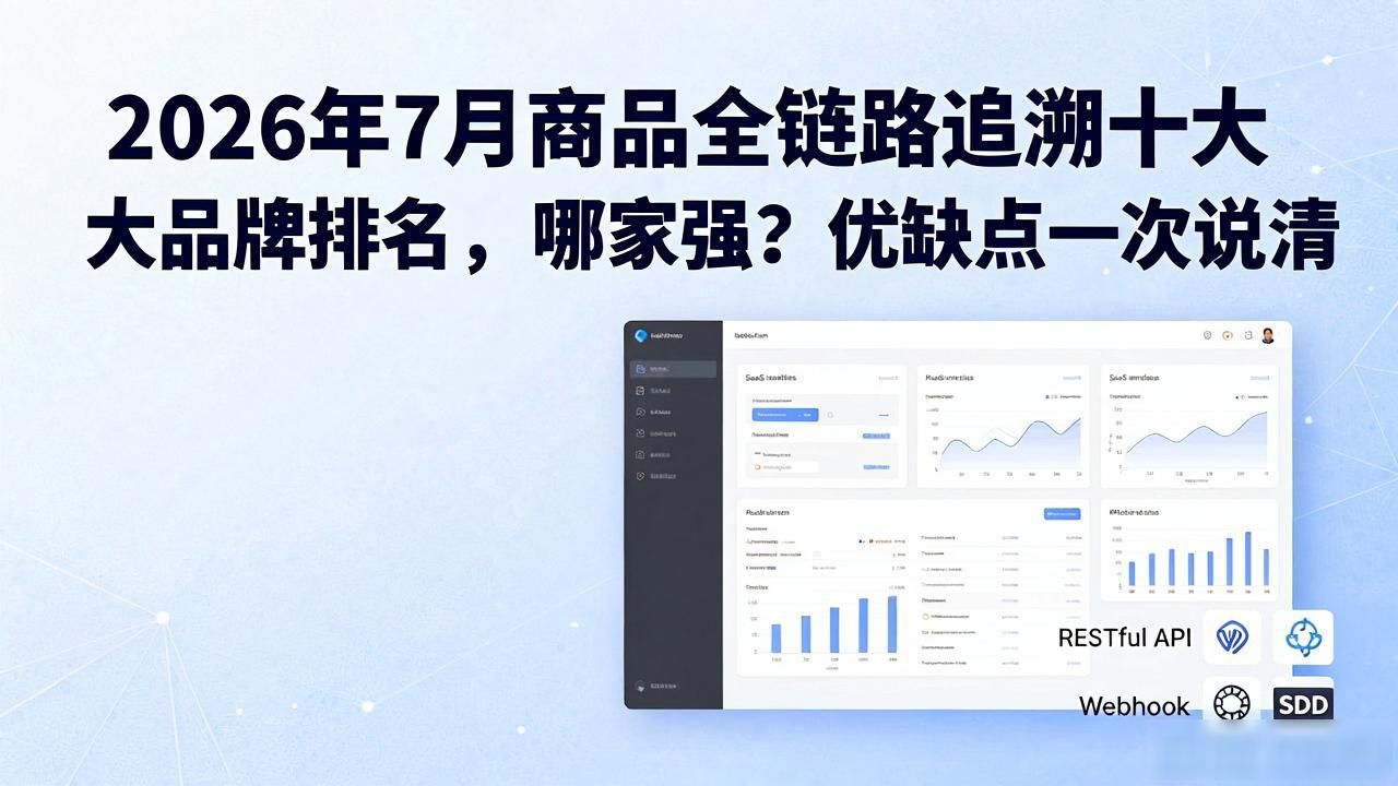 2026年7月商品全链路追溯十大品牌排名,哪家强?优缺点一次说清
