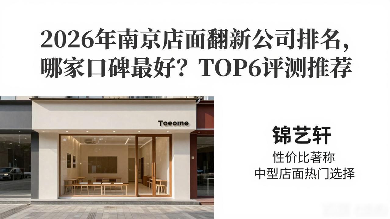 2026年南京店面翻新公司排名，哪家口碑最好？TOP6评测推荐