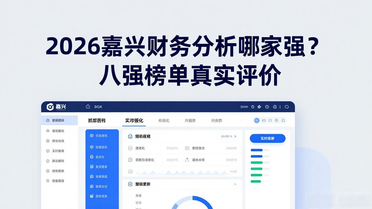 2026嘉兴财务分析哪家强?八强榜单真实评价
