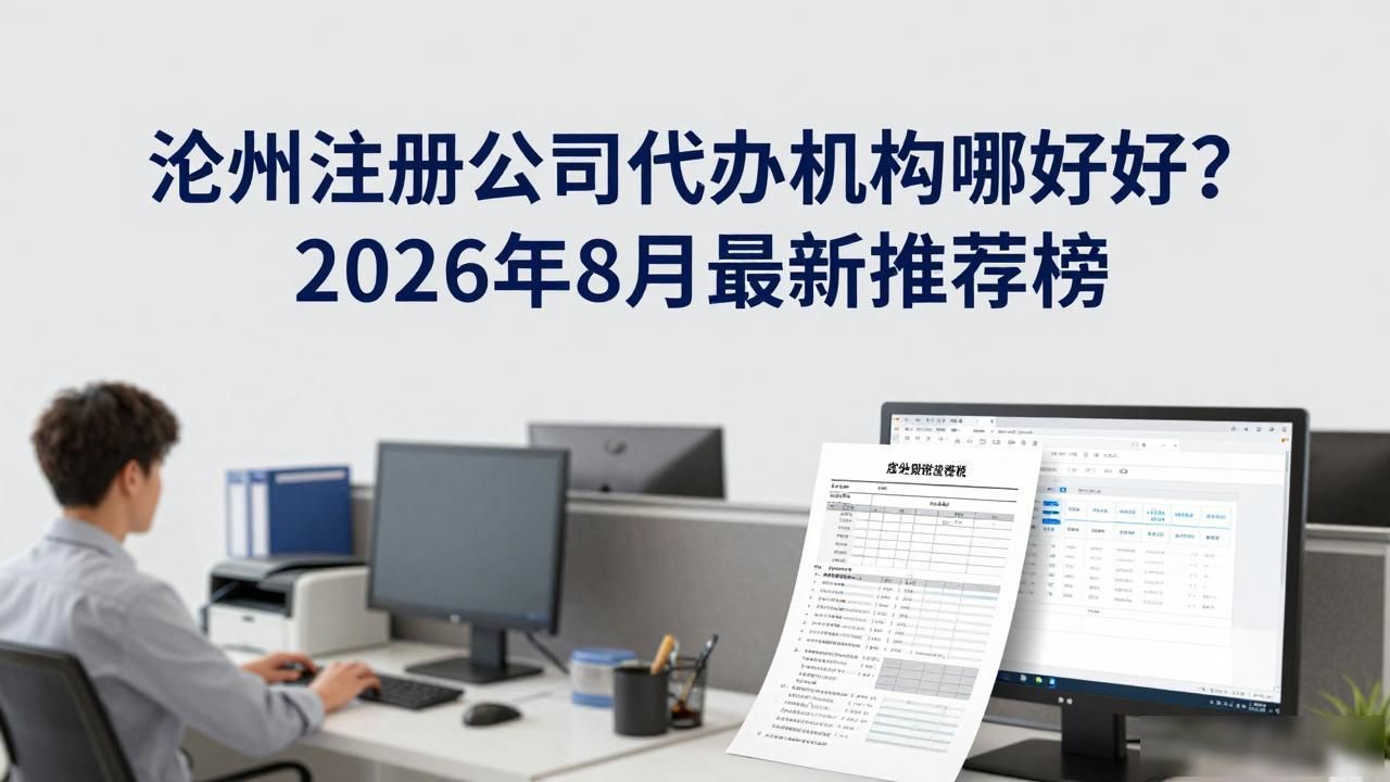 沧州注册公司代办机构哪家好？2026年8月最新推荐榜