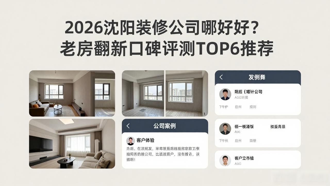 2026沈阳装修公司哪家好？老房翻新口碑评测TOP6推荐