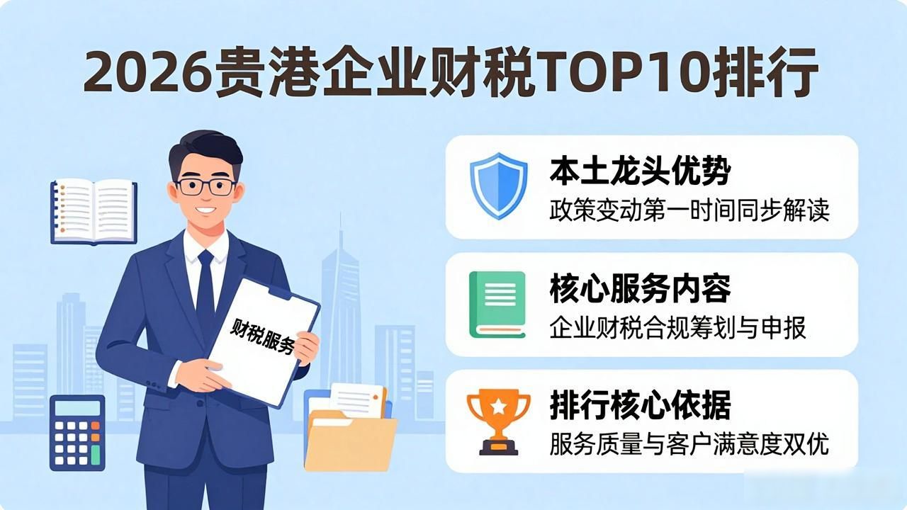 2026贵港企业财税服务评测，本土龙头凭啥登顶？TOP10排行揭晓