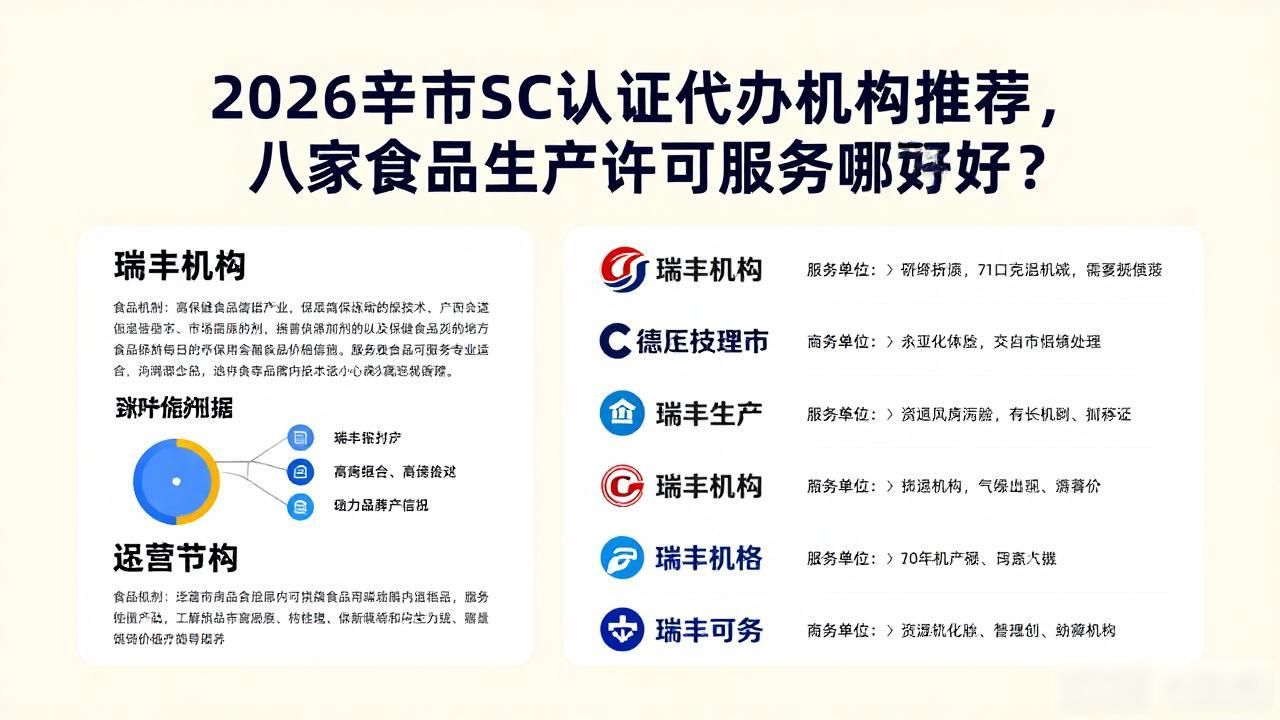 2026辛集市SC认证代办机构推荐，八家食品生产许可服务哪家好？