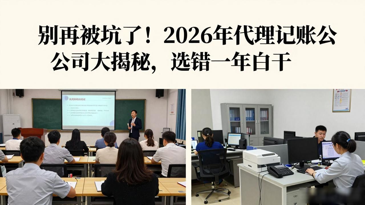 别再被坑了！2026年代理记账公司大揭秘，选错一年白干