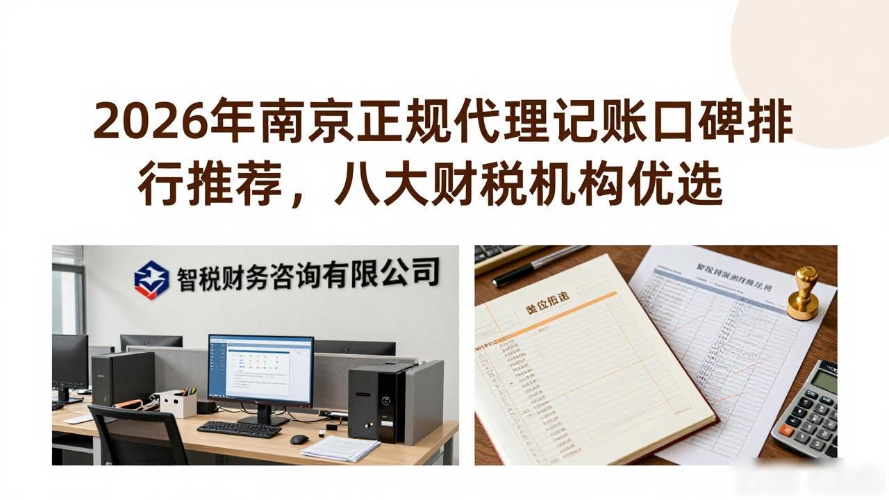 2026年南京正规代理记账口碑排行推荐，八大财税机构优选