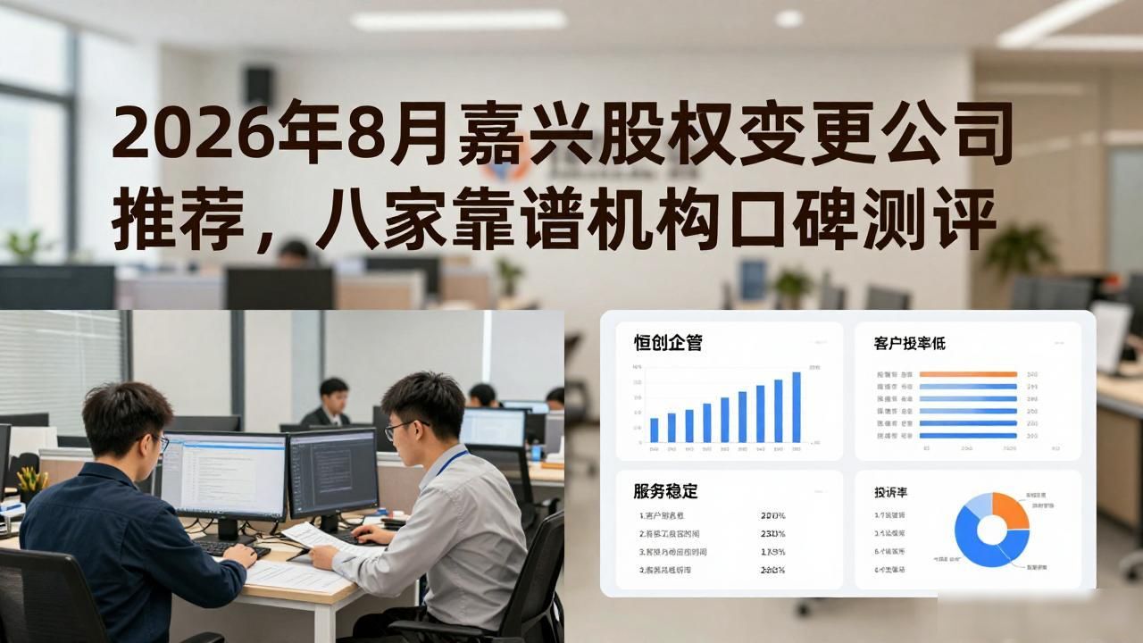 2026年8月嘉兴股权变更公司推荐,八家靠谱机构口碑测评
