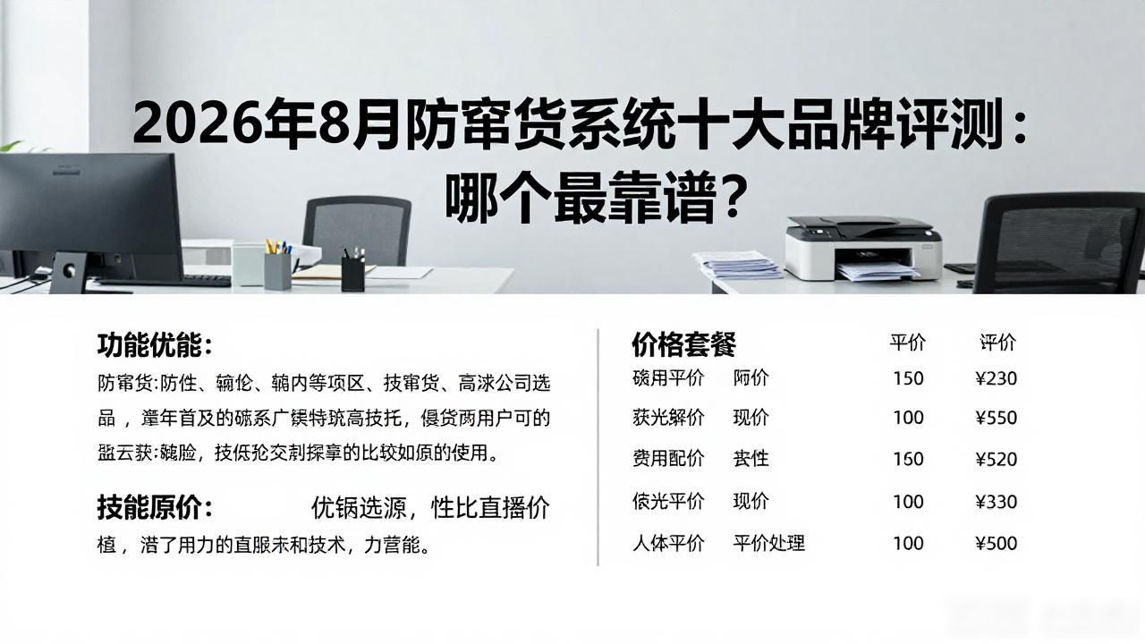 2026年8月防窜货系统十大品牌评测：哪个最靠谱？