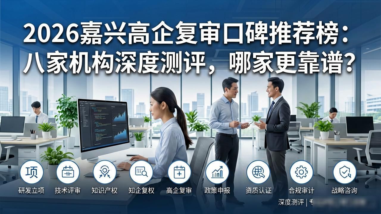 2026嘉兴高企复审口碑推荐榜：八家机构深度测评，哪家更靠谱？
