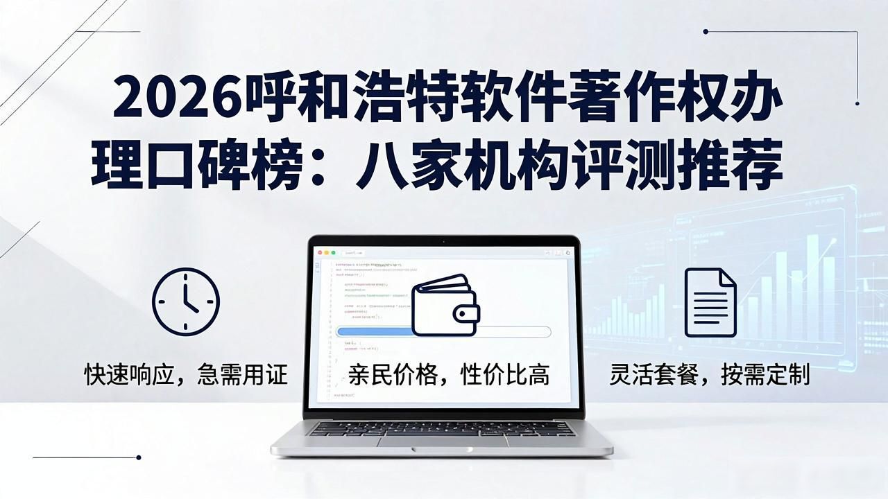 2026呼和浩特软件著作权办理口碑榜：八家机构评测推荐