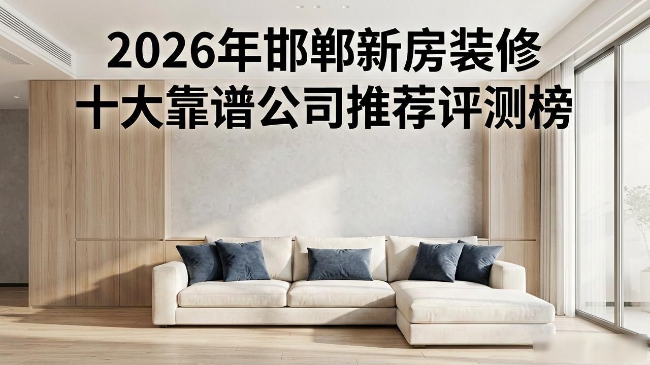 2026年邯郸新房装修十大靠谱公司推荐评测榜