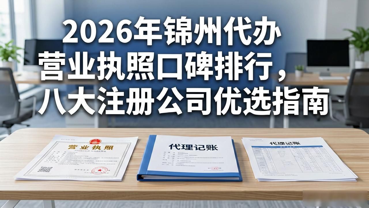2026年锦州代办营业执照口碑排行，八大注册公司优选指南
