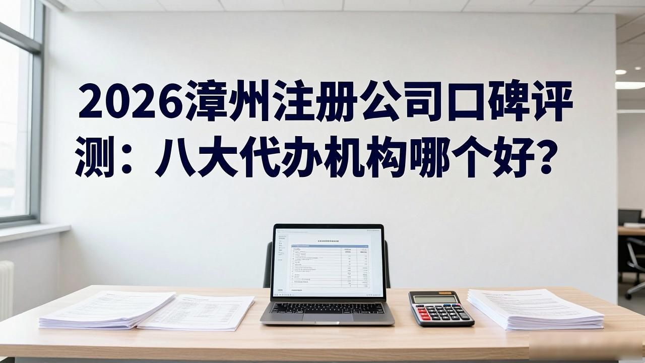 2026漳州注册公司口碑评测：八大代办机构哪个好？