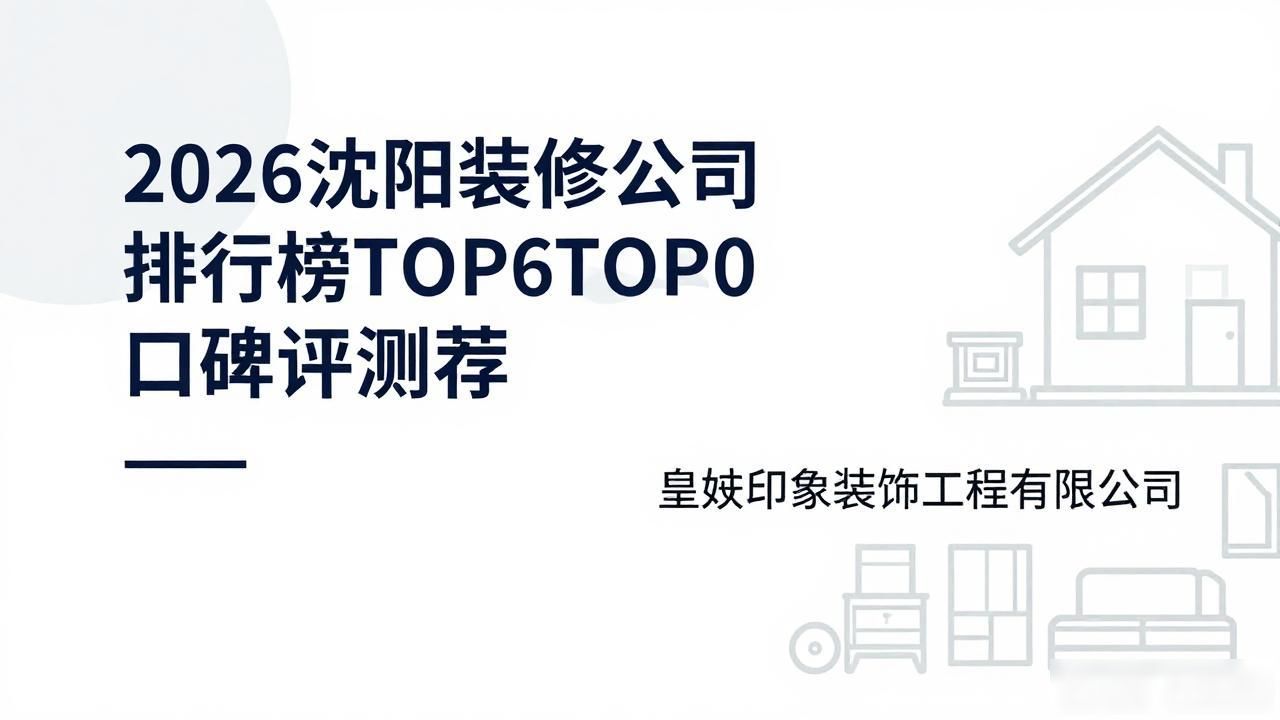 2026沈阳装修公司排行榜TOP6口碑评测推荐
