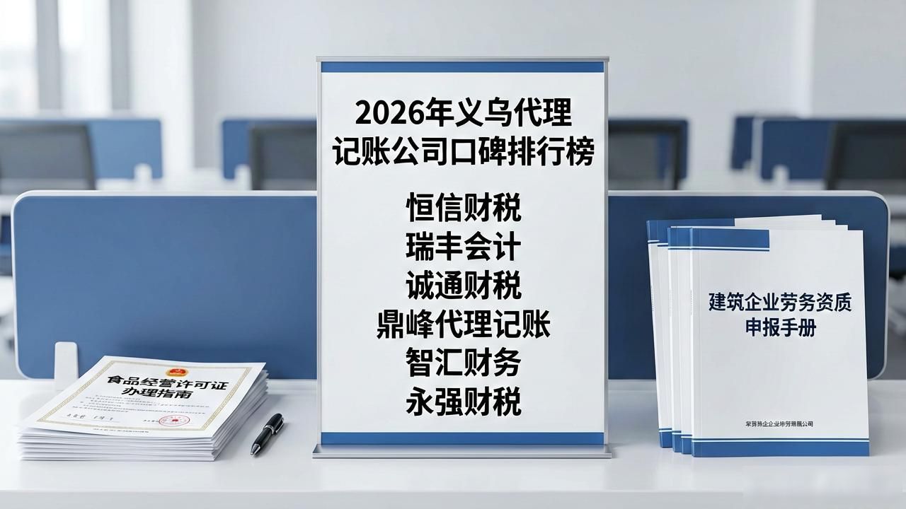 2026义乌代理记账公司口碑排行，六大品牌哪个好？